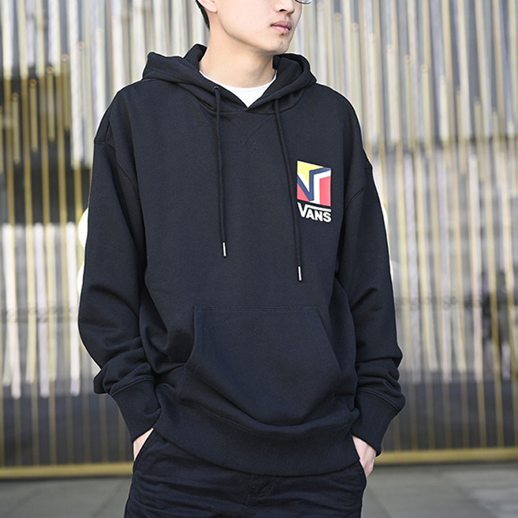 Vans Pullover Hoodies 'Black White Red Yellow' VN0A54JABLK