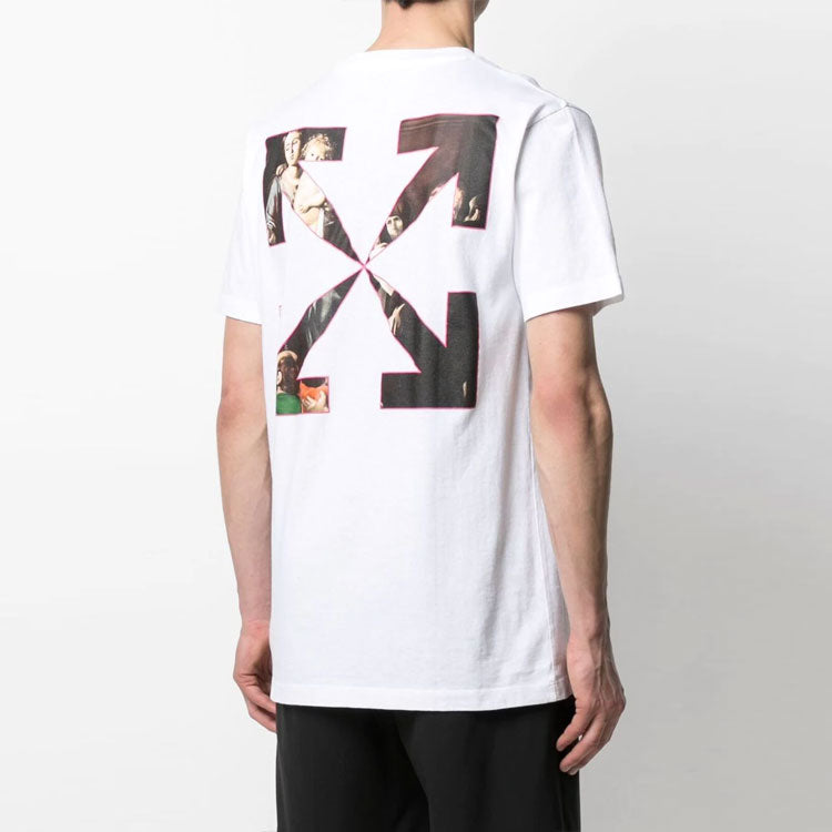 Off-White Men s SS21 Print Oversized White OMAA027S21JER0100101