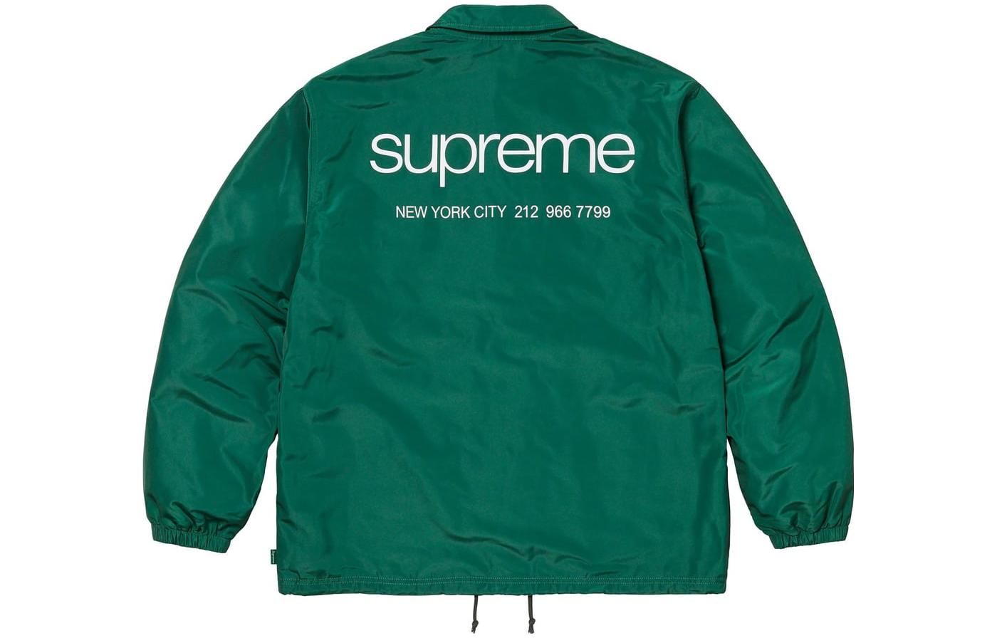Supreme FW23 Week11 NYC Coach Jacket 'Green' SUP-FW23-179