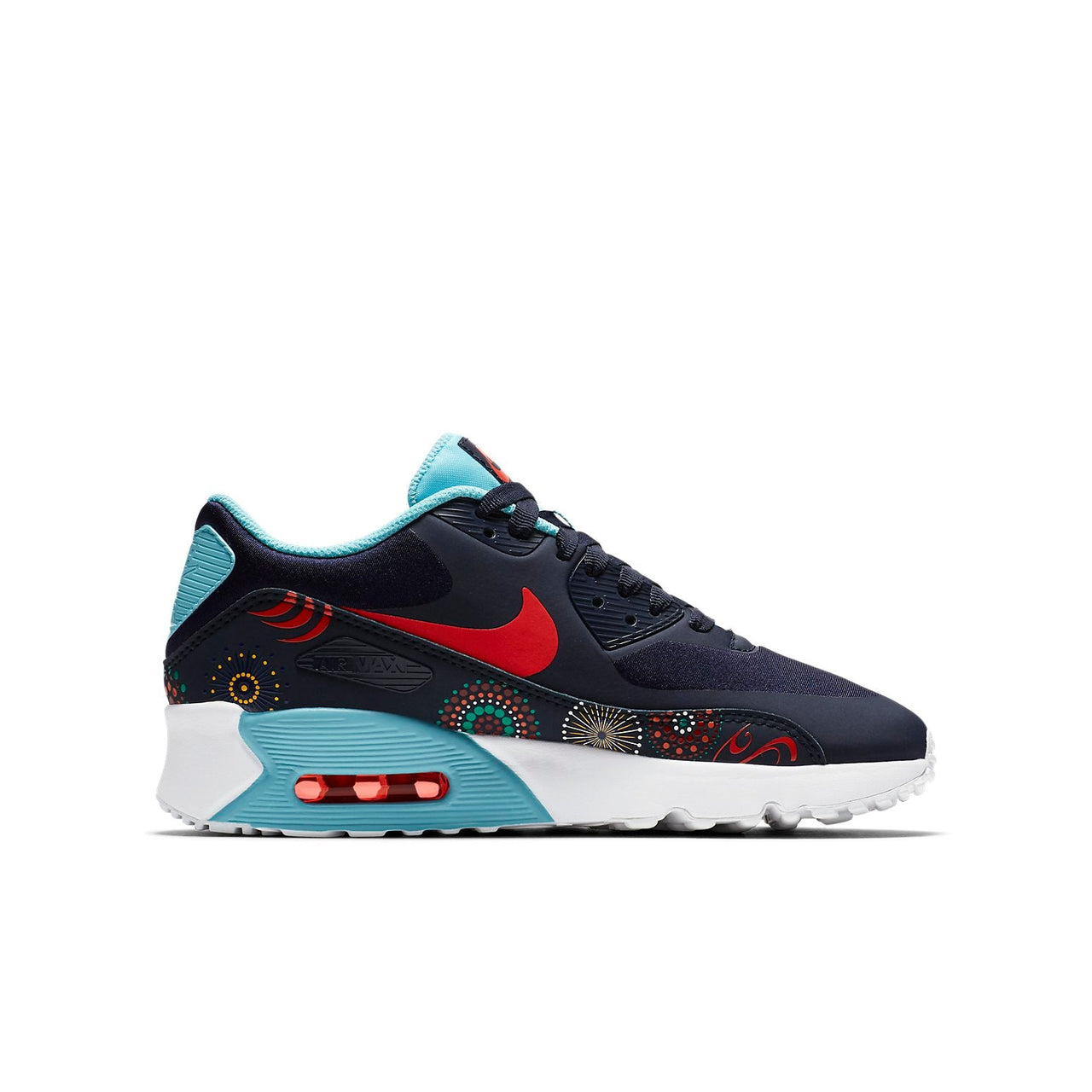 (WMNS) Nike Air Max 90 Ultra 2.0 'Black Red Blue' AO2097-400