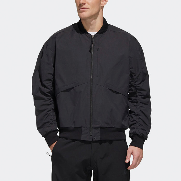 adidas Sleeve Casual aviator Jacket Black FM9381