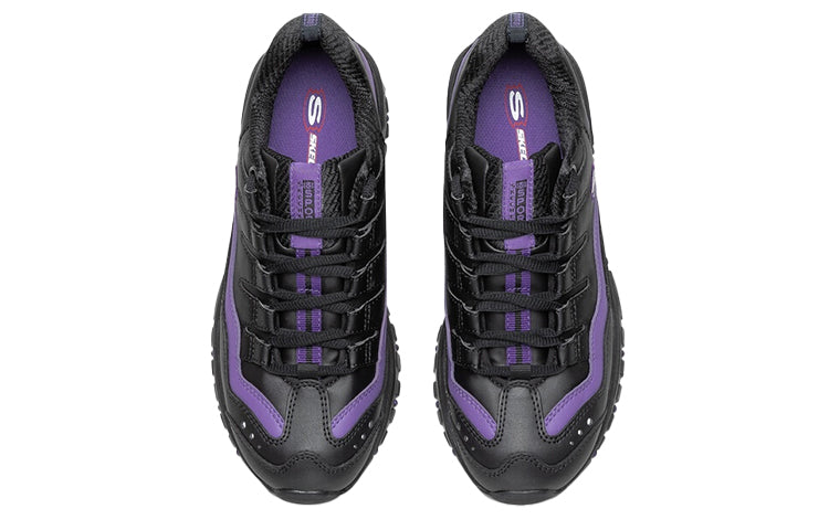 (WMNS) Skechers Energy-Over Joy Low-Top Running Shoes Black/Purple 13412-BKPR
