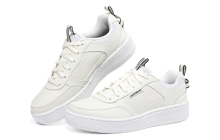 (WMNS) Skechers Sport Court 92 'White Black' 149917-WHT