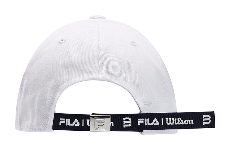 FILA Embroidered White Baseball Cap A13U033201F-WT