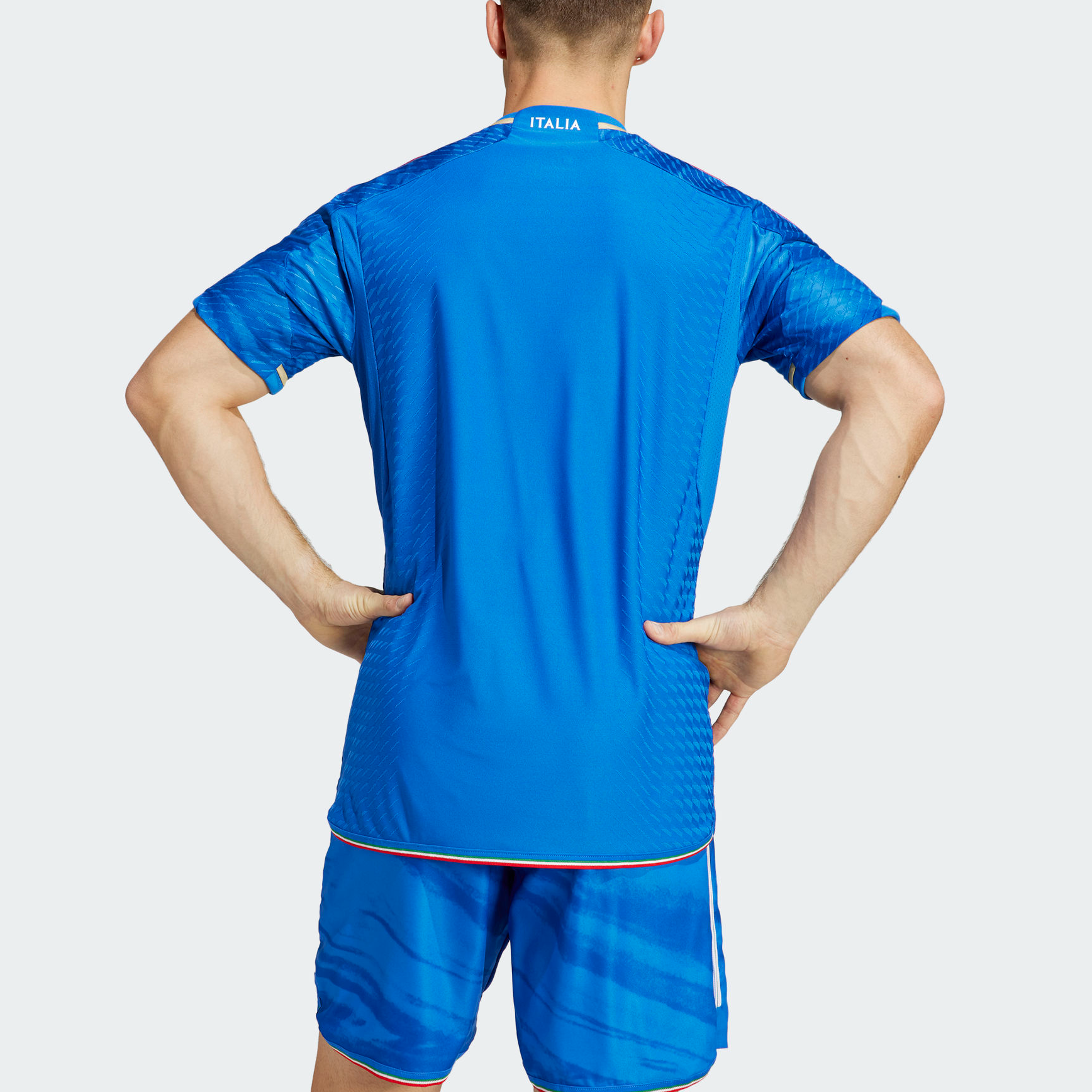 adidas Italy 2023 Home Authentic Jersey 'Blue' HS9891
