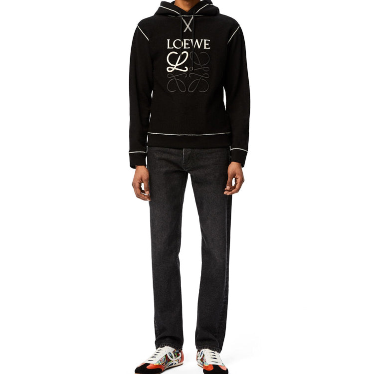 LOEWE Tangram Cotton Embroidery Male Black H526341XAL-1100