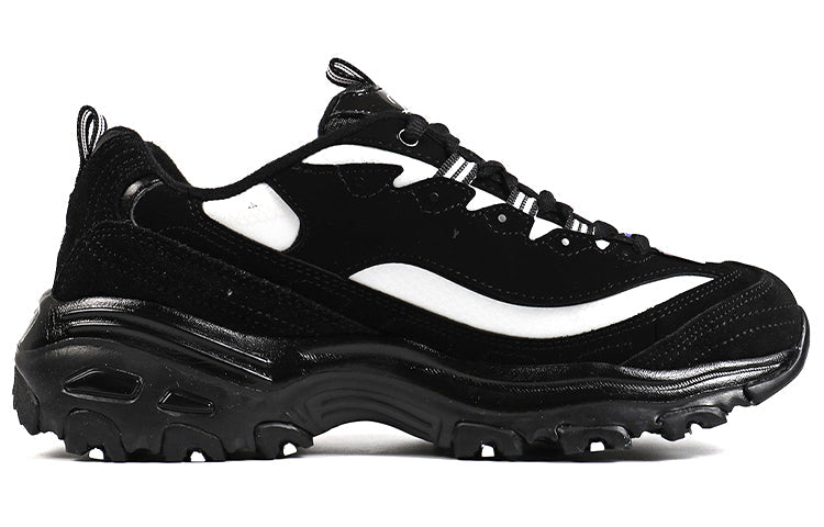 (WMNS) Skechers D'Lites Daddy Shoes Black 99999938-BKW