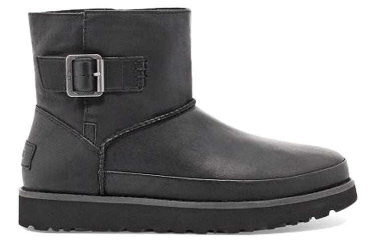 (WMNS) UGG Classic Deconstructed Mini Fleece Lined Black 1113191-BLK
