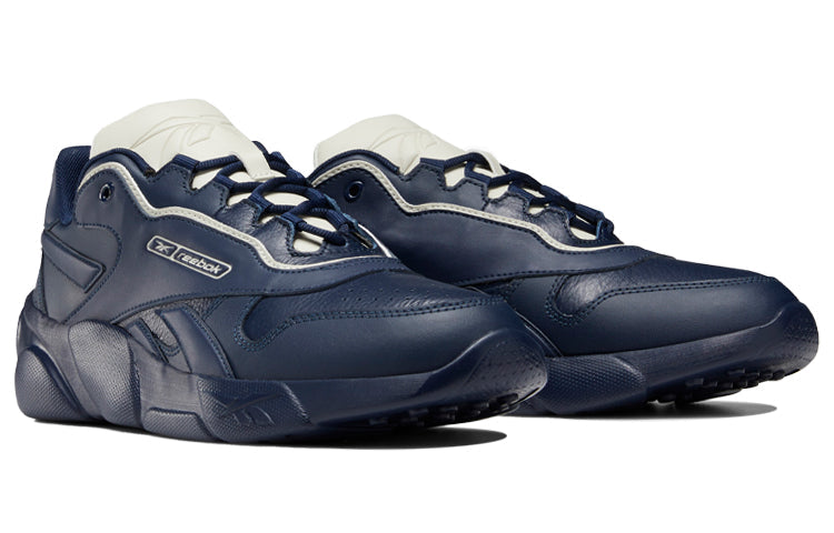 Reebok Premier Classic Leather Stylish Wear-Resistant Sports Navy Blue DV8608