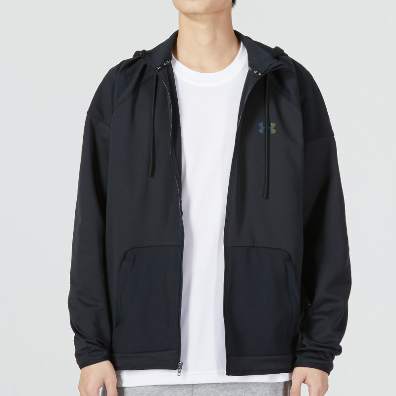Under Armour RUSH Warm-Up Full-Zip Hoodie Jacket 'Black' 1373719-001