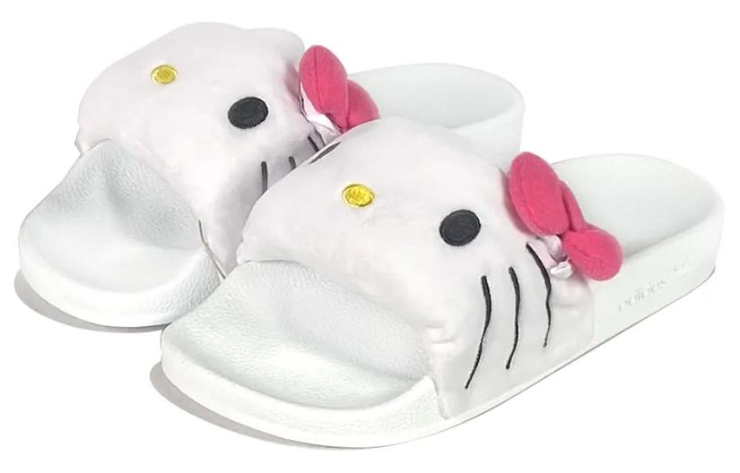 (WMNS) adidas Originals X Hello Kitty Adilette Slides Asia Sizing 'White' IG8419