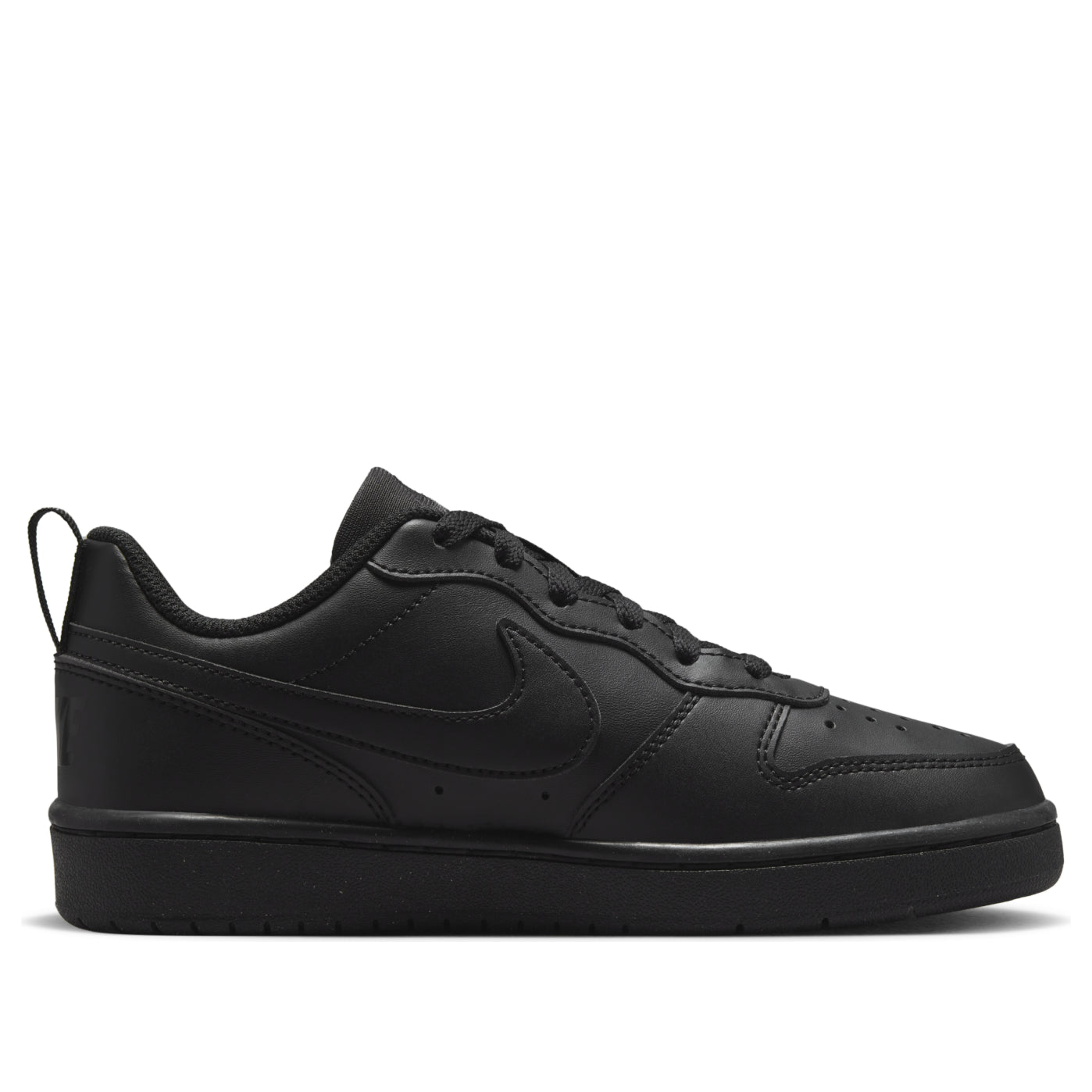 (GS) Nike Court Borough Low Recraft 'Triple Black' DV5456-002