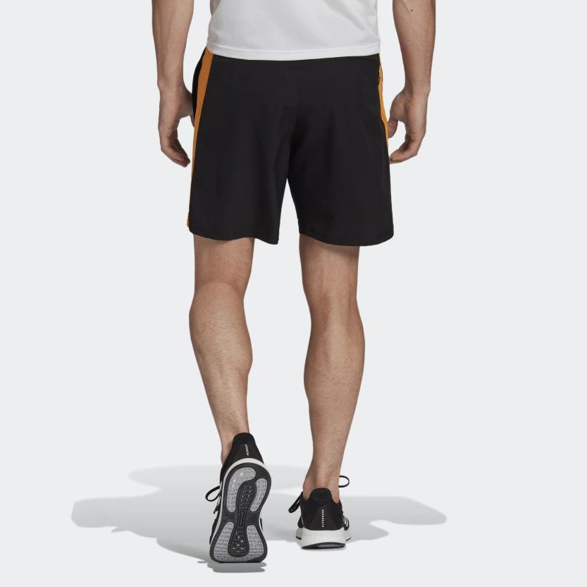 adidas Own the Run Shorts 'Black Orange Rush' HB7462