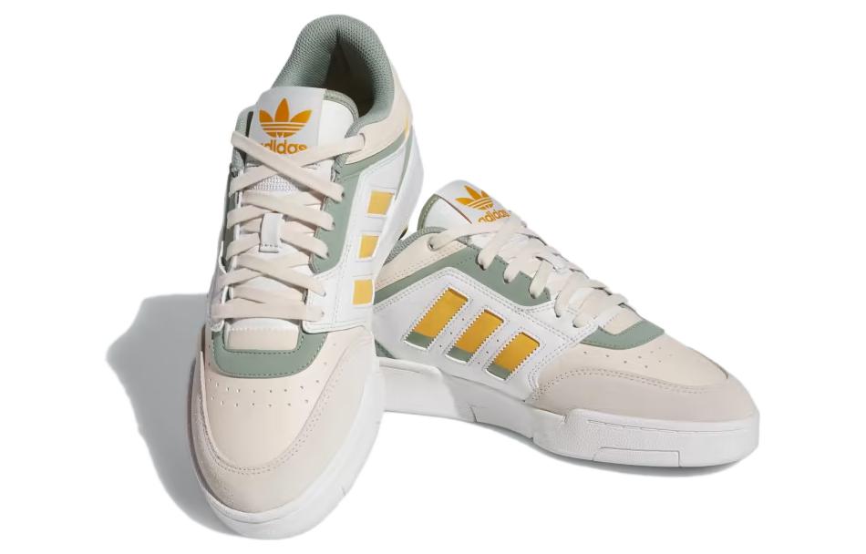 adidas Originals Drop Step Low Shoes 'Crystal White Yellow Silver Green' IF2610