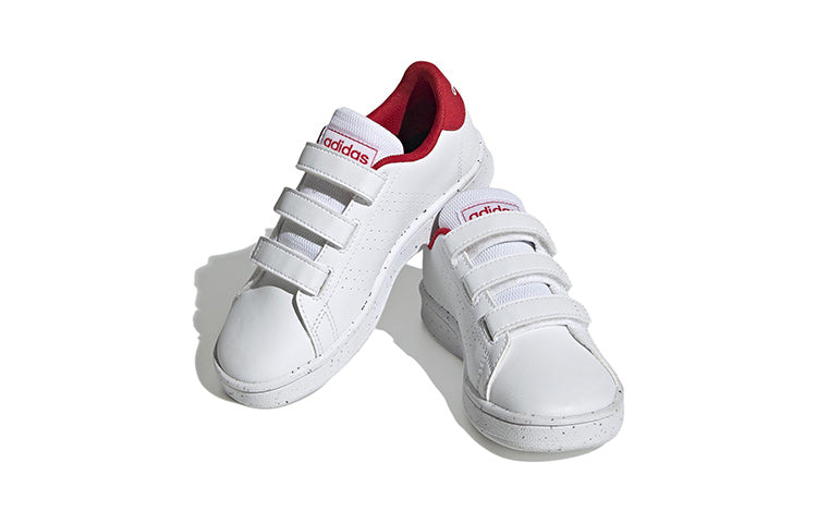 (PS) adidas Advantage Court Hook-and-Loop 'White Red' H06212