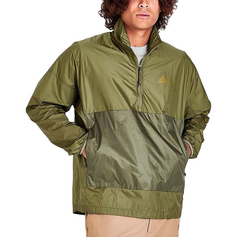 Nike Acg Half-Zip Windbreaker Jacket 'Olive' DN3953-378