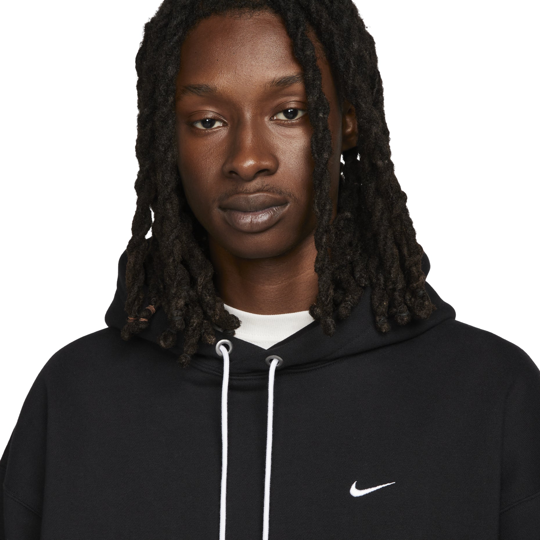 Nike Solo Swoosh Fleece Pullover Hoodie DX1355-010
