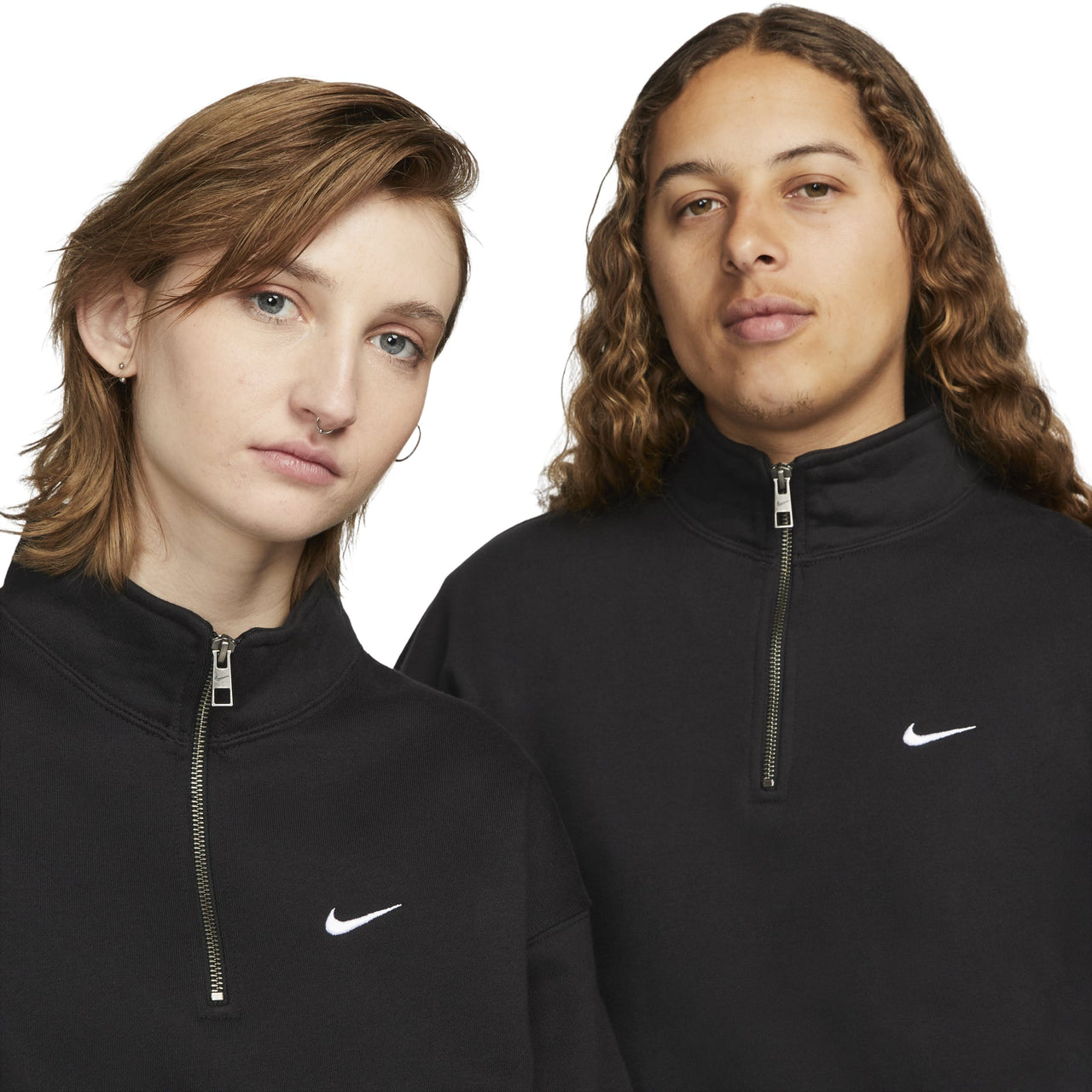 Nike Solo Swoosh 1/4 Zip Top Black DQ5209-010