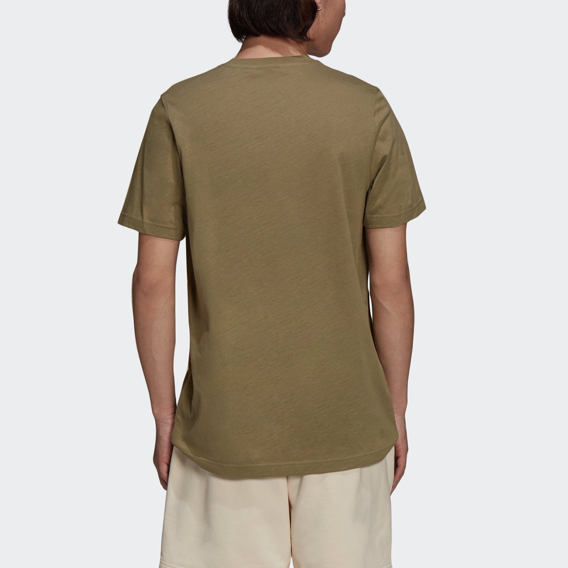 adidas originals Men's Trefoil Logo Print Green HE4954