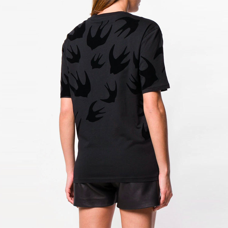 McQ Alexander McQueen Cotton Short Sleeve Black 494256-RLT73-1000