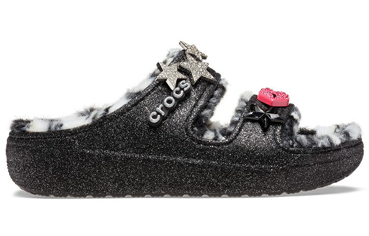 Classic Cozzzy Disco Glitter Sandals 'Black' 208074-0C4