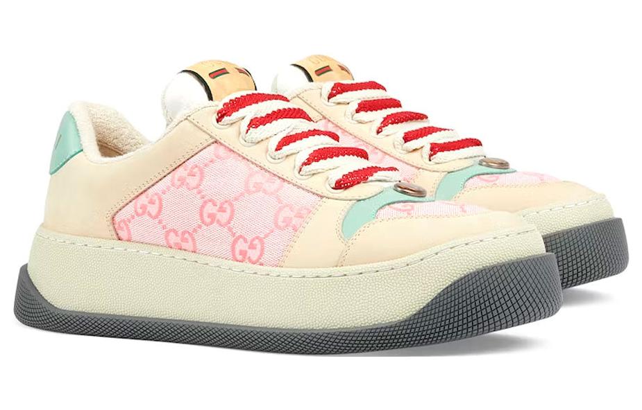 (WMNS) Gucci Screener Sneaker 'GG Monogram Beige Pink' 750633-FAB4C-5644