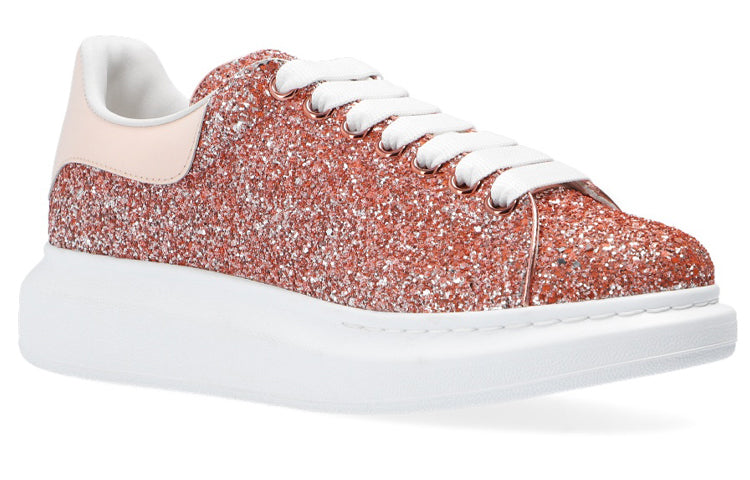 (WMNS) Alexander McQueen Oversized Glitter Sneaker 'Pink' 558944W4NC15530