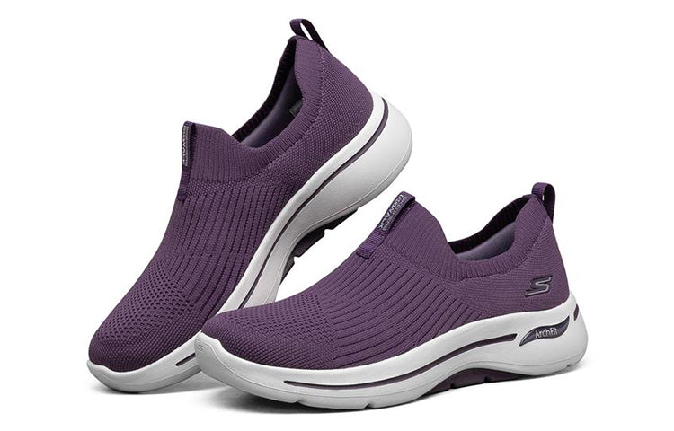 (WMNS) Skechers Go Walk Arch Fit 'Iconic - Purple' 124409-PUR