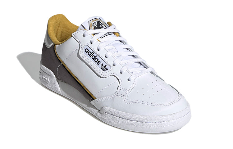 (GS) adidas Continental 80 J 'White Grey Yellow' FV7388