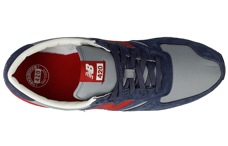 New Balance 420 Series Non-Slip Wear-resistant Low Tops Blue Red U420PRBR