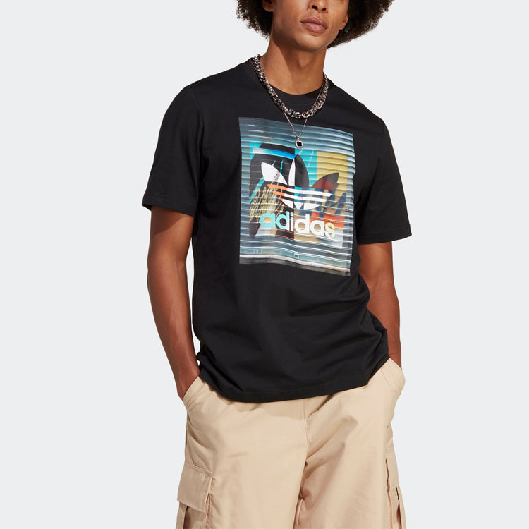 adidas originals Graphics off the Grid T-shirt 'Black' IC5729