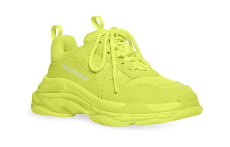 (PS) Balenciaga Triple S Sneakrs 'Fluo Yellow' 654251-W2CA5-7590