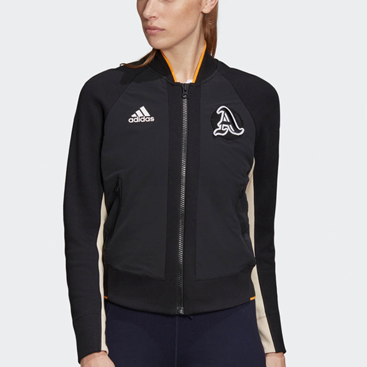 (WMNS) adidas Sports Stylish Long Sleeves Jacket Black EA0422