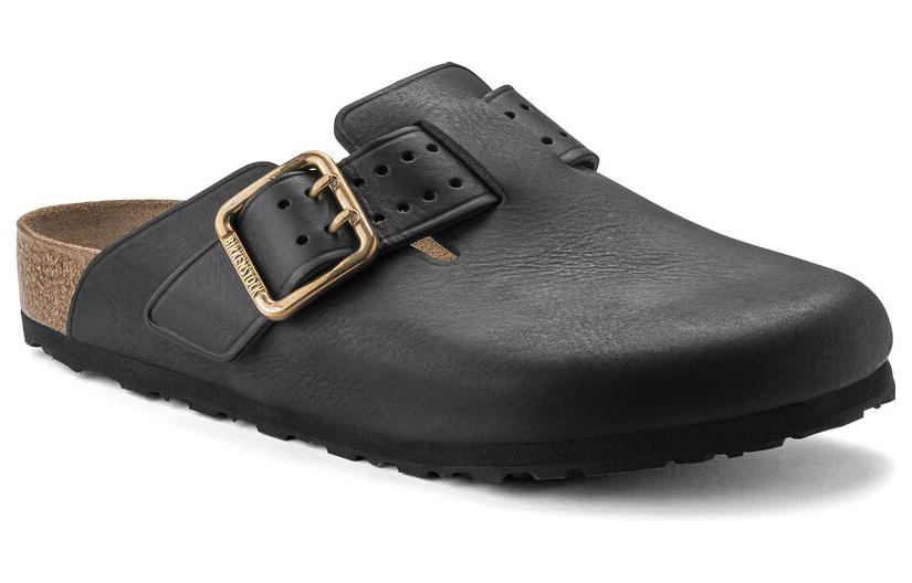 Birkenstock Boston Bold Leather Narrow Fit 'Black' 1022626