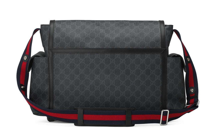 (WMNS) Gucci Logo Stripe Messenger Bag ‘Gray Black’ 495909-K5RLN-1095