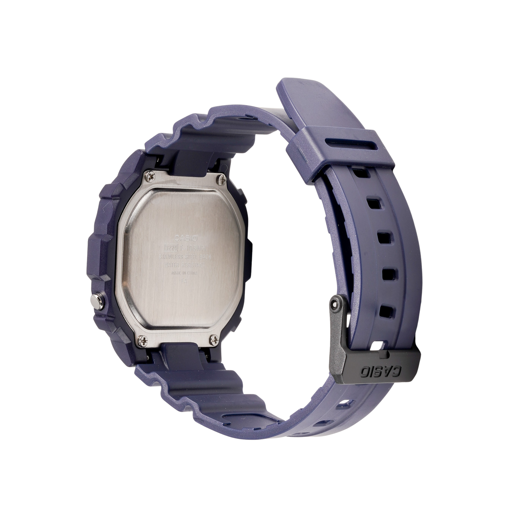 CASIO Waterproof Sports Unisex Mens Blue Digital F-108WH-2A2EF