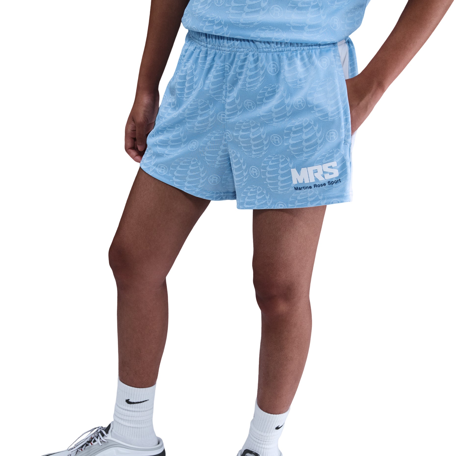 Nike x Martine Rose Football Shorts 'Light Blue' HM9025-422