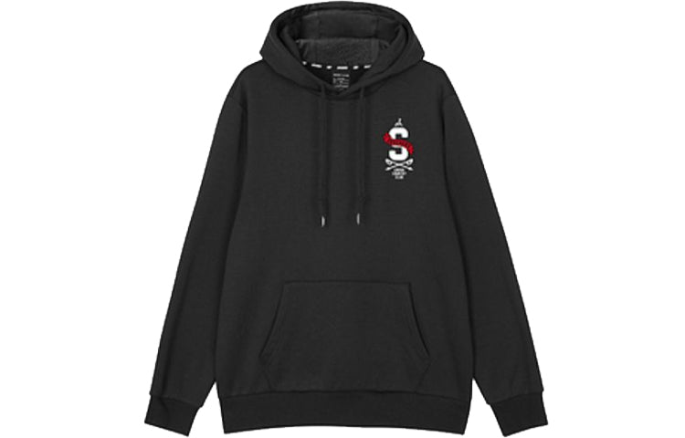 Skechers Cartoon Graphic Drawstring Hoodie 'Navy Black White Grey' L422U239