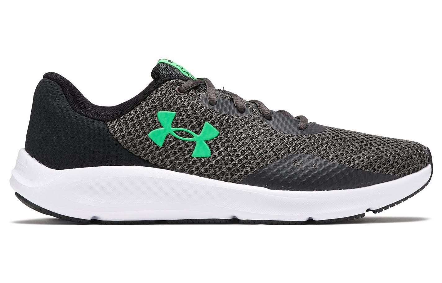 Under Armour Charged Pursuit 3 Running Shoes 'Black Green' 3025801-101