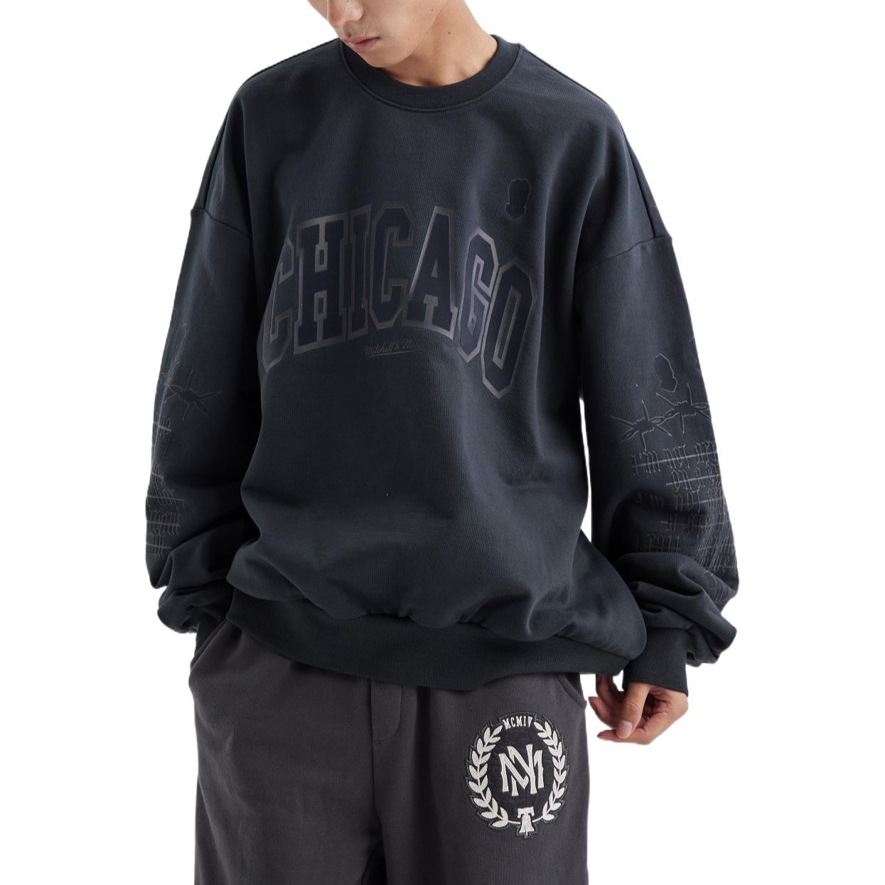Mitchell & Ness x NBA Chicago Bulls Sweatshirt 'Dark Grey' MNJYFWF22003-CARBON-GARY