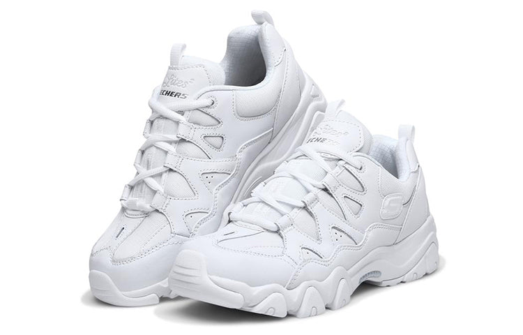 (WMNS) Skechers D'Lites 2.0 Low-Top Running Shoes White 88888328-WHT