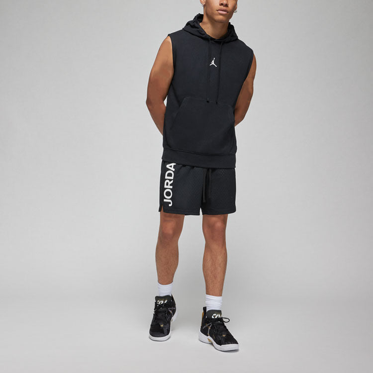 Air Jordan Dri-FIT Sport Sleeveless Breathable Solid Color Pullover hooded Vest Black DM2822-010