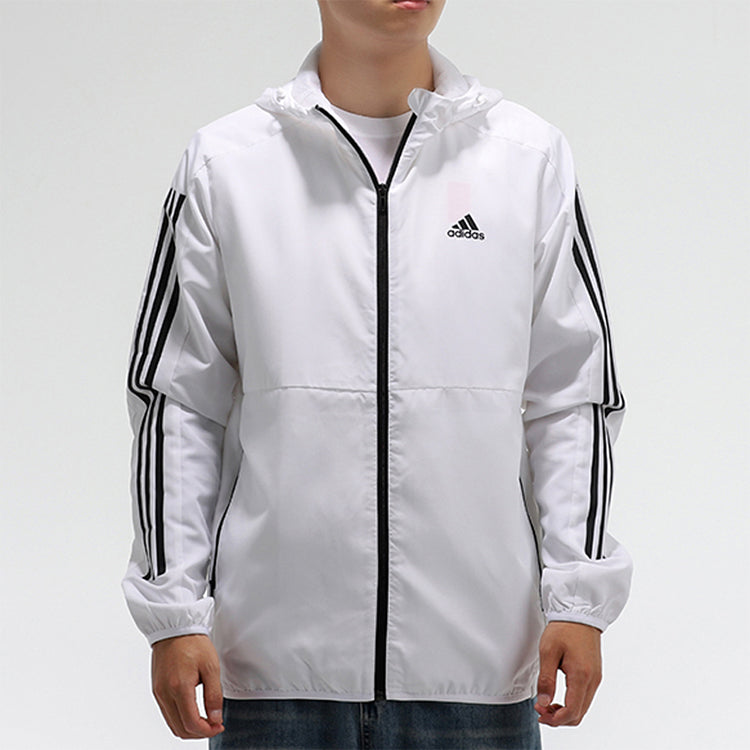 adidas Must Haves 3-Stripes Windbreaker - White GF3964