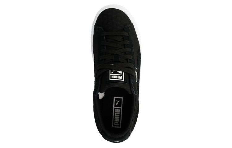 (WMNS) PUMA Basket Platform Casual Sneakers Black/White 364102-01