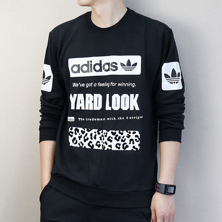 adidas originals Graphic Crew Sweatshirt 'Cd1717' Black CD1717