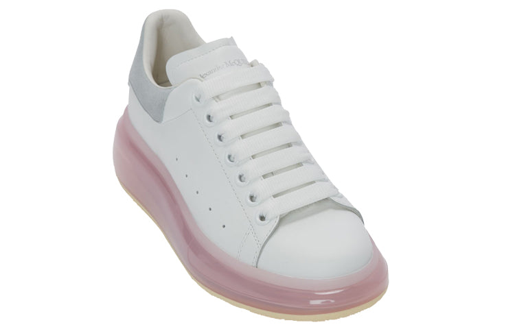 (WMNS) Alexander McQueen Oversized Sneaker 'White Dark Grey' 611698WHXMA9479