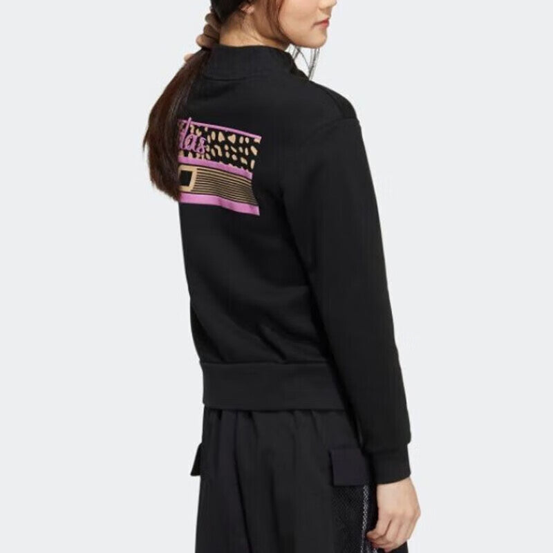 (WMNS) adidas Neo Vbe Sweatshirts 2 Asia Sizing 'Black' HN2369