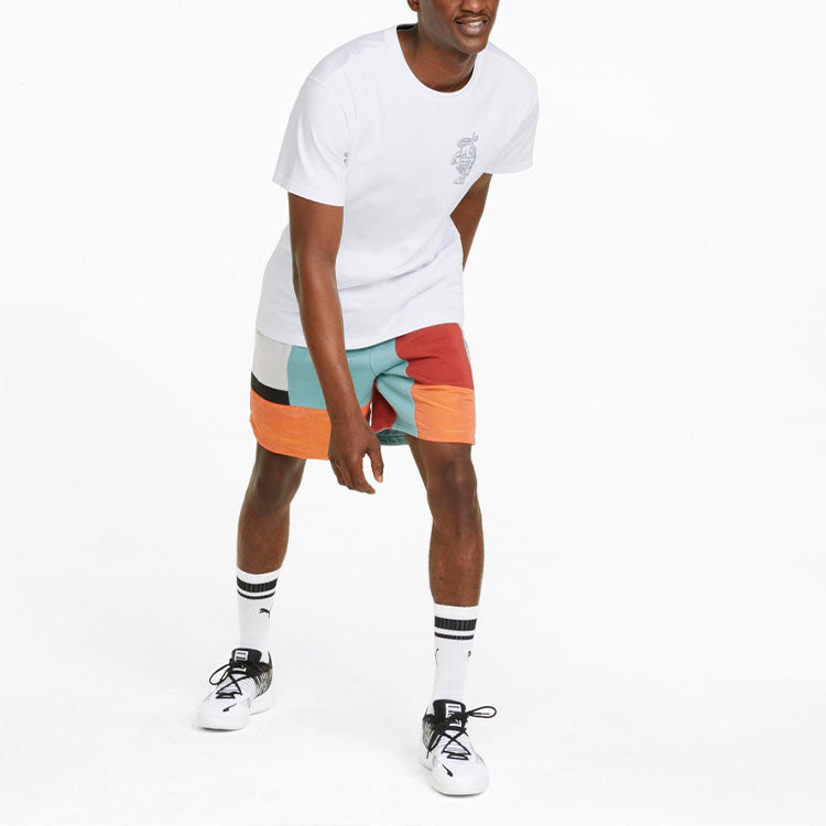 PUMA Crew Neck Short Sleeve T-Shirt 'White' 534227-01