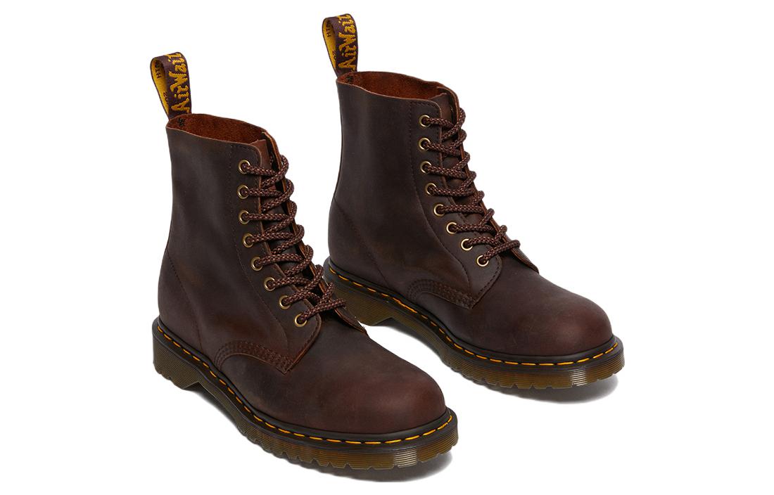 Dr. Martens 1460 Pascal Waxed Full Grain Leather Lace Up Boots 'Chestnut ' 30670294