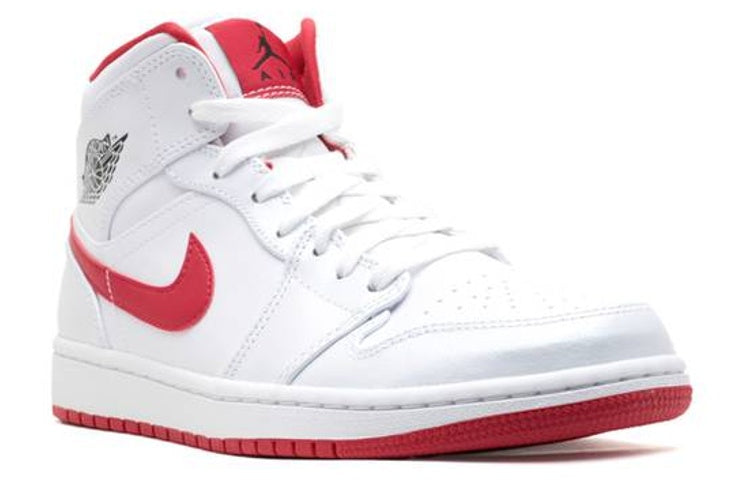 Air Jordan 1 Mid 'White Gym Red' 554724-101